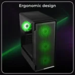 Zebronics Zeb-Stealth Premium Gaming Cabinet (Black) - Image 2