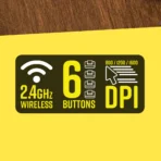 Zebronics Zeb-Speedy Wireless Mouse with Nano Receiver, Ergonomic Design - Image 8