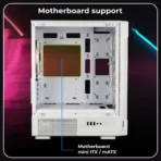 Zebronics Zeb-Stealth Premium Gaming Cabinet (White) - Image 3