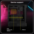 Zebronics Zeb-Stealth Premium Gaming Cabinet (Black) - Image 4