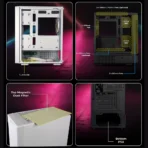 Zebronics Zeb-Stealth Premium Gaming Cabinet (White) - Image 4