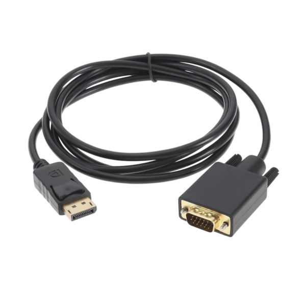DisplayPort to VGA Cable 1.8 Mtr (Black)