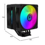 Circle Gaming CG 4P Duo ARGB CPU Air Cooler For CPU Black (Intel/AMD) - Image 6