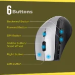 Zebronics Zeb-Speedy Wireless Mouse with Nano Receiver, Ergonomic Design - Image 5