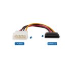 4 Pin Molex to 15 Pin SATA Power Supply Connector (6 Inch) - Image 2