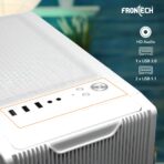 Frontech Windy Gaming Cabinet with Tampered Glass Side Panel White (FT4289) - Image 5