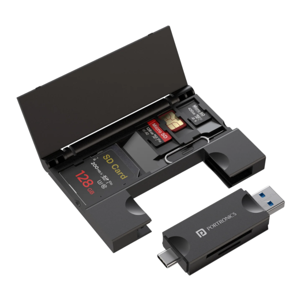 Portronics Mport 30 2-in-1 Port Hub SD Card Reader