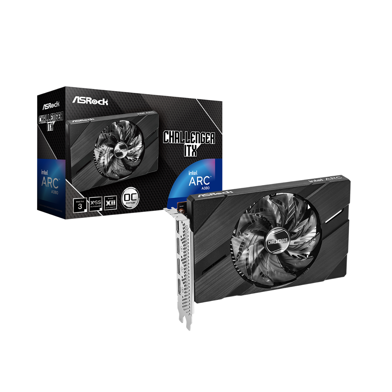 1-Photoroom (1) ASRock Intel Arc A380 Challenger ITX 6GB OC Graphics Card - Image 1