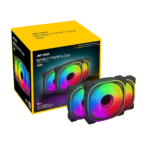 Ant Esports Spectraflow ARGB 3-Fan Kit Black (with Controller)