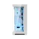Circle Gaming Defender ZX1 Mid-Tower Computer Case Gaming Cabinet (White) - Image 2