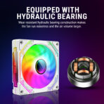 Ant Esports Sciflow ARGB White Case Fan (White,120mm) - Image 3