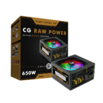 Circle Gaming Raw Power 650W 80+Bronze Power Supply (Black)