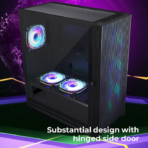 Zebronics Zeb-Raptor Premium Gaming Cabinet (Black) - Image 2