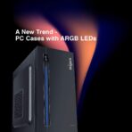 Fingers RGB-Flow C2 Micro ATX PC Cabinet with ARGB LEDs (Black) - Image 4