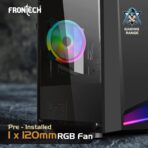 Frontech Dashing Gaming Cabinet with Tampered Glass Side Panel (FT4286) - Image 4