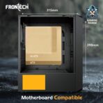 Frontech Dashing Gaming Cabinet with Tampered Glass Side Panel (FT4286) - Image 5