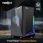 Frontech Dashing Gaming Cabinet with Tampered Glass Side Panel (FT4286) - Image 6