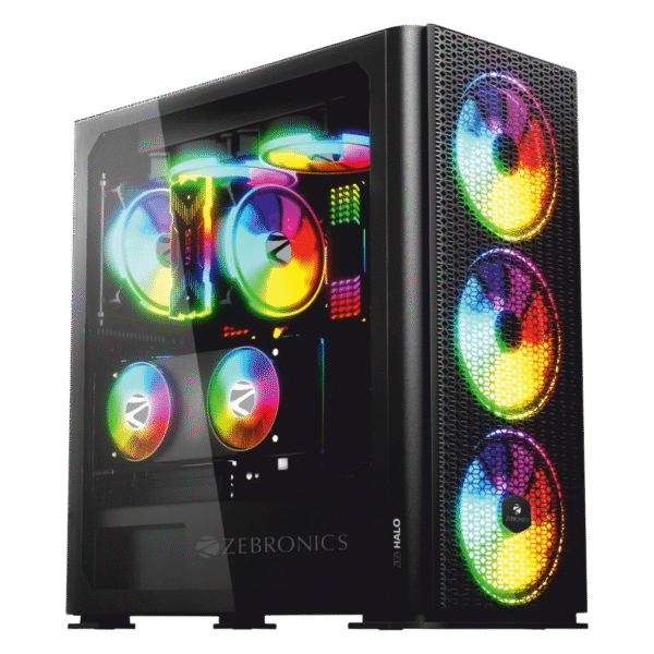 Zebronics Zeb-Halo Premium Gaming Cabinet (Black)
