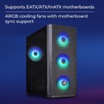 Zebronics Zeb-Halo Premium Gaming Cabinet (Black) - Image 3