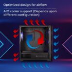 Zebronics Zeb-Halo Premium Gaming Cabinet (Black) - Image 4