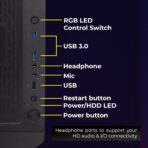 Zebronics Zeb-Halo Premium Gaming Cabinet (Black) - Image 5