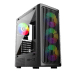 Circle Amazer X1 Mid-Tower Gaming Cabinet (Black)