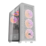 Ant Esports 250 Air Auto RGB ATX Mid Tower Cabinet (White)