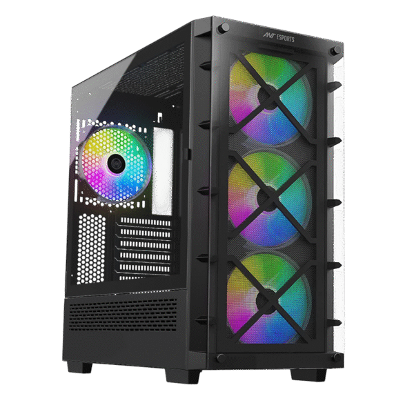 Ant Esports ICE-5000 RGB EATX Mid Tower Cabinet (Black)