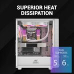 Ant Esports 250 Air Auto RGB ATX Mid Tower Cabinet (White) - Image 11