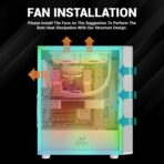 Ant Esports 250 Air Auto RGB ATX Mid Tower Cabinet (White) - Image 13
