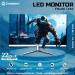 Consistent CTM2200 21.5 (22) Inch Full HD VA Panel Monitor (White) - Image 2