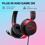 HyperX Cloud Mini Wired 3.5mm Stereo Gaming Headphone (Black/ Red) - Image 5