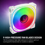 Ant Esports Spectraflow ARGB 3-Fan Kit White (with Controller) - Image 5