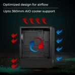Zebronics Zeb-Invicta Mid-Tower Premium Gaming Cabinet - Image 4