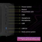 Zebronics Zeb-Invicta Mid-Tower Premium Gaming Cabinet - Image 5