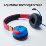 HyperX Cloud Mini Wired 3.5mm Stereo Gaming Headphone (Red/Blue) - Image 9