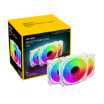 Ant Esports Spectraflow ARGB 3-Fan Kit White (with Controller)