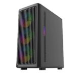 Circle Amazer X1 Mid-Tower Gaming Cabinet (Black) - Image 3