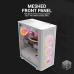 Ant Esports 250 Air Auto RGB ATX Mid Tower Cabinet (White) - Image 9