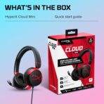 HyperX Cloud Mini Wired 3.5mm Stereo Gaming Headphone (Black/ Red) - Image 3