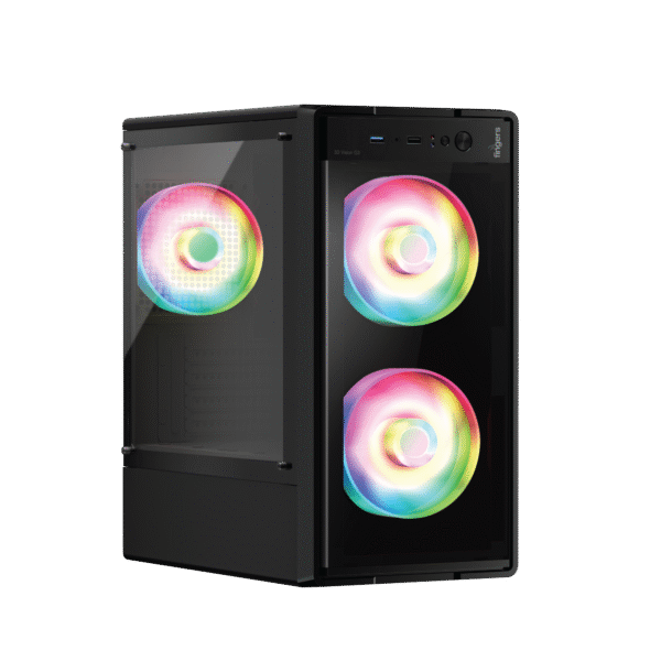 Fingers 3D-Vision-G3 Micro-ATX PC Cabinet (Black)