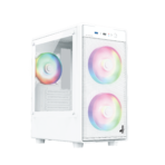 Fingers 3D-Vision-M2 Micro-ATX PC Cabinet (White)