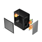 Fingers 3D-Vision-G3 Micro-ATX PC Cabinet (Black) - Image 6