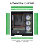 Circle Gaming Defender ZX7 BTF Mid-Tower Gaming Cabinet (Black) - Image 9