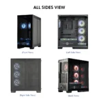 Circle Gaming Defender ZX7 BTF Mid-Tower Gaming Cabinet (Black) - Image 10