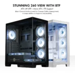 Circle Gaming Defender ZX7 BTF Mid-Tower Gaming Cabinet (Black) - Image 2