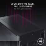 Razer Tomahawk Mini-ITX Gaming PC Case with Razer Chroma RGB (Black) - Image 4