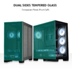 Circle Gaming Defender ZX7 BTF Mid-Tower Gaming Cabinet (Black) - Image 6