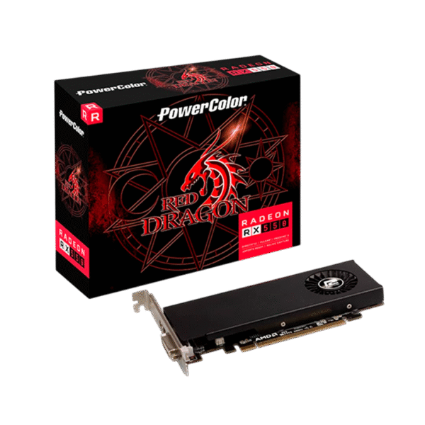 PowerColor Red Dragon AMD RX 550 2GB GDDR5 Low Profile Graphics Card