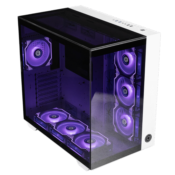 Circle Gaming Superlava Premium Gaming Cabinet (White)